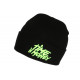 Bonnet Time Is Money Vert Fluo Laine Noire Streetwear Banky BONNETS Hip Hop Honour