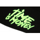 Bonnet Time Is Money Vert Fluo Laine Noire Streetwear Banky BONNETS Hip Hop Honour