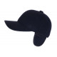 Casquette Baseball Cache Oreille Bleu Marine Polaire Welter CASQUETTES Nyls Création