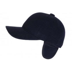 Casquette Baseball Cache Oreille Bleu Marine Polaire Welter CASQUETTES Nyls Création