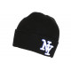 Bonnet NY Noir et Bleu en Laine Brode 3D Tendance Farzy BONNETS Hip Hop Honour