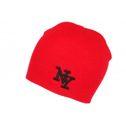 Bonnet NY Rouge Tendance en Laine Chaude Newyo BONNETS Hip Hop Honour