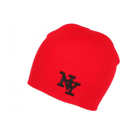 Bonnet NY Rouge Tendance en Laine Chaude Newyo BONNETS Hip Hop Honour