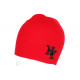 Bonnet NY Rouge Tendance en Laine Chaude Newyo BONNETS Hip Hop Honour