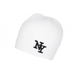 Bonnet NY Blanc Classe et Tendance en Laine Chaude Newyo BONNETS Hip Hop Honour