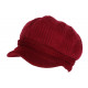 Bonnet Casquette Femme Rouge Bordeaux Beret Angora Classe Hiva BONNETS Nyls Création