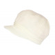 Bonnet Casquette Femme Blanc Laine Beret Angora Classe Hiva BONNETS Nyls Création