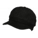 Bonnet Casquette Femme Noir et Argent Beret Angora Hoela BONNETS Nyls Création