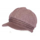 Bonnet Casquette Femme Violet Argent Beret Angora Hoela BONNETS Nyls Création