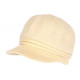 Bonnet Casquette Femme Beige Brillant Beret Angora Hoela BONNETS Nyls Création