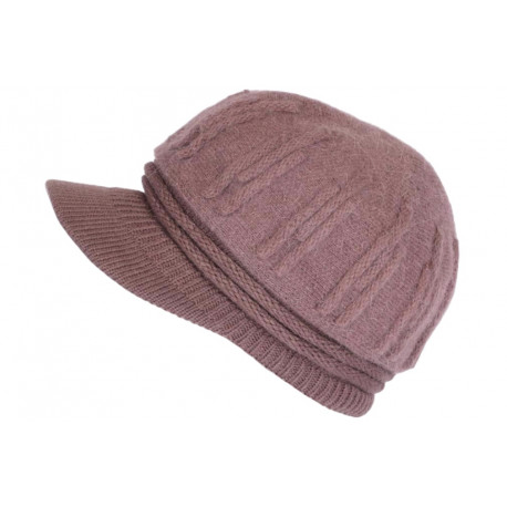 Bonnet Casquette Violet Femme Beret Angora Tendance Holda BONNETS Nyls Création