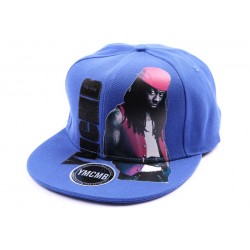 Snapback YMCMB bleu avec transfert CASQUETTES YMCMB