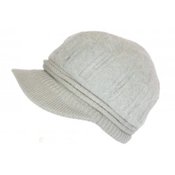 Bonnet Casquette Gris Femme Beret Angora Tendance Holda BONNETS Nyls Création