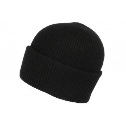 Bonnet Angora Noir en Laine Douce et Classe Antje BONNETS Nyls Création