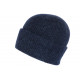 Bonnet Angora Bleu Marine en Laine Douce et Classe Antje BONNETS Nyls Création