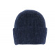 Bonnet Angora Bleu Marine en Laine Douce et Classe Antje BONNETS Nyls Création