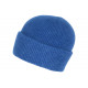 Bonnet Angora Bleu Roi en Laine Douce et Classe Antje BONNETS Nyls Création