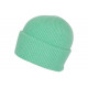 Bonnet Angora Vert en Laine Douce et Classe Antje BONNETS Nyls Création