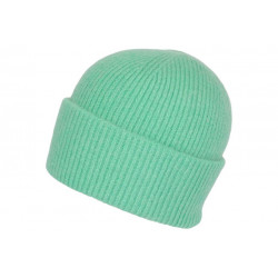 Bonnet Angora Vert en Laine Douce et Classe Antje BONNETS Nyls Création