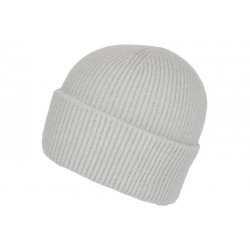 Bonnet Angora Gris Clair en Laine Douce et Classe Antje BONNETS Nyls Création