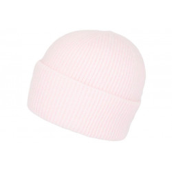 Bonnet Angora Rose Clair en Laine Douce et Classe Antje BONNETS Nyls Création