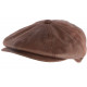 Casquette Gavroche Cuir Marron Suedine Kaster Creation Francaise CASQUETTES Léon montane