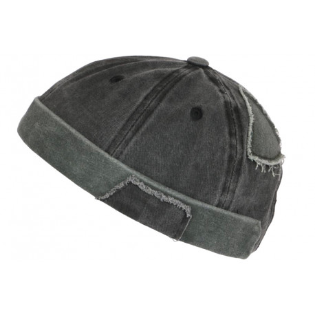 bonnet marin docker gris en laine Homme