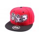 Snapback Hip Hop Rouge avec visière noir ANCIENNES COLLECTIONS divers