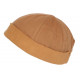 Bonnet Docker Marron Camel Coton Look Marin Miki Keroet BONNETS Nyls Création