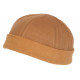 Bonnet Docker Marron Camel Coton Look Marin Miki Keroet BONNETS Nyls Création