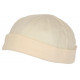 Bonnet Docker Beige en Coton Look Marin Miki Keroet BONNETS Nyls Création