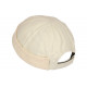 Bonnet Docker Beige en Coton Look Marin Miki Keroet BONNETS Nyls Création