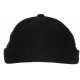 Bonnet Docker Velours Noir en Coton Look Marin Miki Kerouak BONNETS Nyls Création