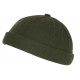 Bonnet Docker Velours Vert en Coton Look Marin Miki Kerouak BONNETS Nyls Création