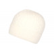 Bonnet Blanc Laine Classe Doublure Polaire Confort Dunja BONNETS Nyls Création