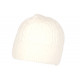 Bonnet Blanc Laine Classe Doublure Polaire Confort Dunja BONNETS Nyls Création