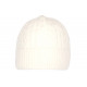 Bonnet Blanc Laine Classe Doublure Polaire Confort Dunja BONNETS Nyls Création