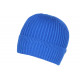 Bonnet Bleu Azur Laine Douce Doublure Polaire Chaude Dula BONNETS Nyls Création