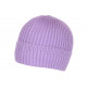 Bonnet Violet Laine Douce Doublure Polaire Chaude Dula BONNETS Nyls Création