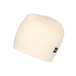 Bonnet Beige Laine Douce Doublure Polaire Chaude Dula BONNETS Nyls Création