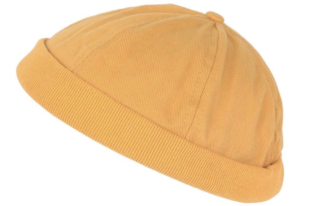 Bonnet marin jaune en coton, bonnet docker homme et femme livré 48h!