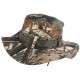 Chapeau Bob Chasse Vert et Marron Camouflage avec Lien de serrage Bob Safari Nyls Création