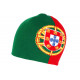 Bonnet Portugal Vert Rouge Jaune Drapeau Portugais en Laine BONNETS Nyls Création