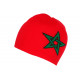 Bonnet Maroc Rouge et Vert Drapeau Marocain Etoile 5 Branches BONNETS Nyls Création