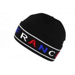 Bonnet France Noir Bleu Blanc Rouge en Laine Mode Classe BONNETS Nyls Création