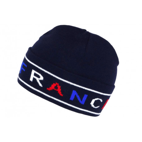 Bonnet France Marine Drapeau Bleu Blanc Rouge en Laine BONNETS Nyls Création