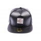 Snapback JBB Couture Noir façon imitation cuir ANCIENNES COLLECTIONS divers