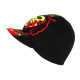 Bonnet Casquette Rasta Reggae en Laine Noire Jamaique BONNETS Nyls Création