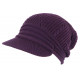 Bonnet Casquette Rasta Violet Tendance en Laine Kifty BONNETS Nyls Création