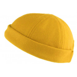 Bonnet Docker Jaune en Laine Léon Montane BONNETS Nyls Création